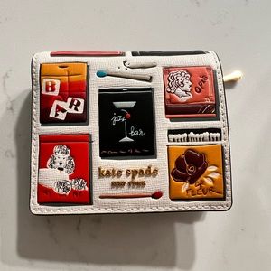 NEW Kate Spade Morgan Matchbox Embossed Small Bifold Wallet